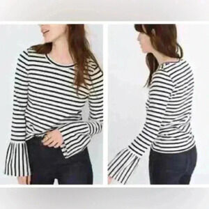 Madewell Striped Bell Long Sleeve Size S